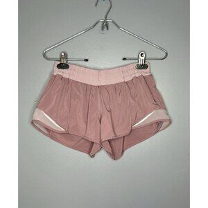 Lululemon Hotty Hot Shorts Women's 6 Pink FIGUE/ROSE BLUSHLined Running W7AGURP